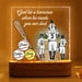 Personalized Baseball Dad Night Light, Custom Softball Dad Gift, Father's Day Gift, Gift For Baseball Dad, Gift For Husband, Sport Dad Gift. FDBILUMIE22