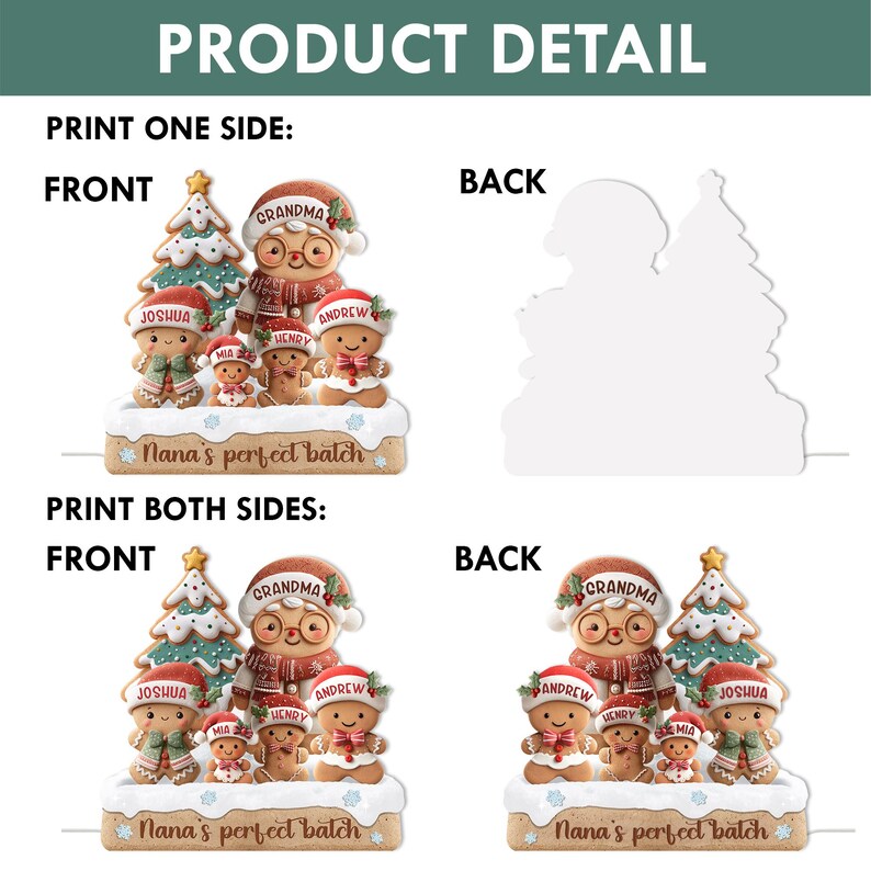 Custom Grandma Gingerbread Family Light Box, Grandma's Perfect Batch, Cookies Family Light, Gift From Grandkids, Grandma Christmas Gift NLFRBILUMIE22