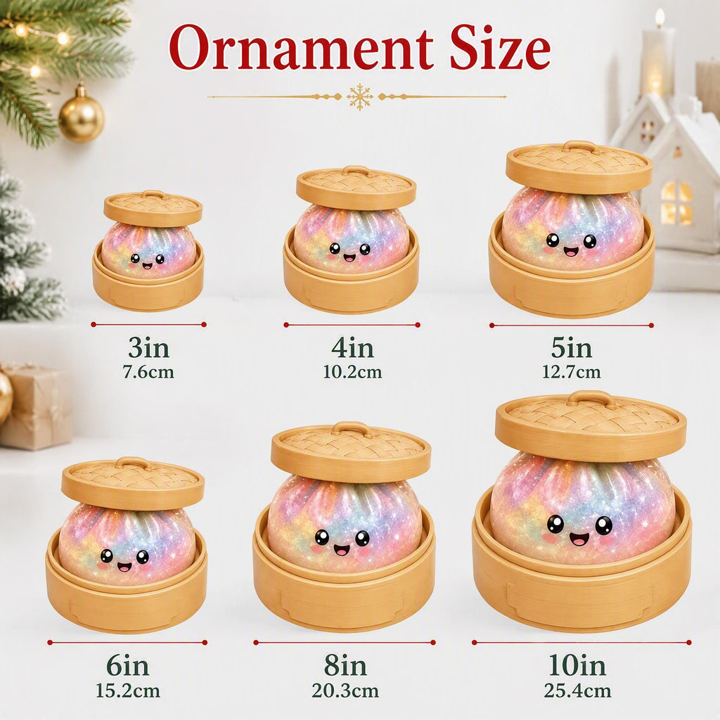 Personalized Dumpling Ornament, Dumpling Lover Keepsake, Custom Acrylic Ornament for Christmas, Birthday, Family and Friends
