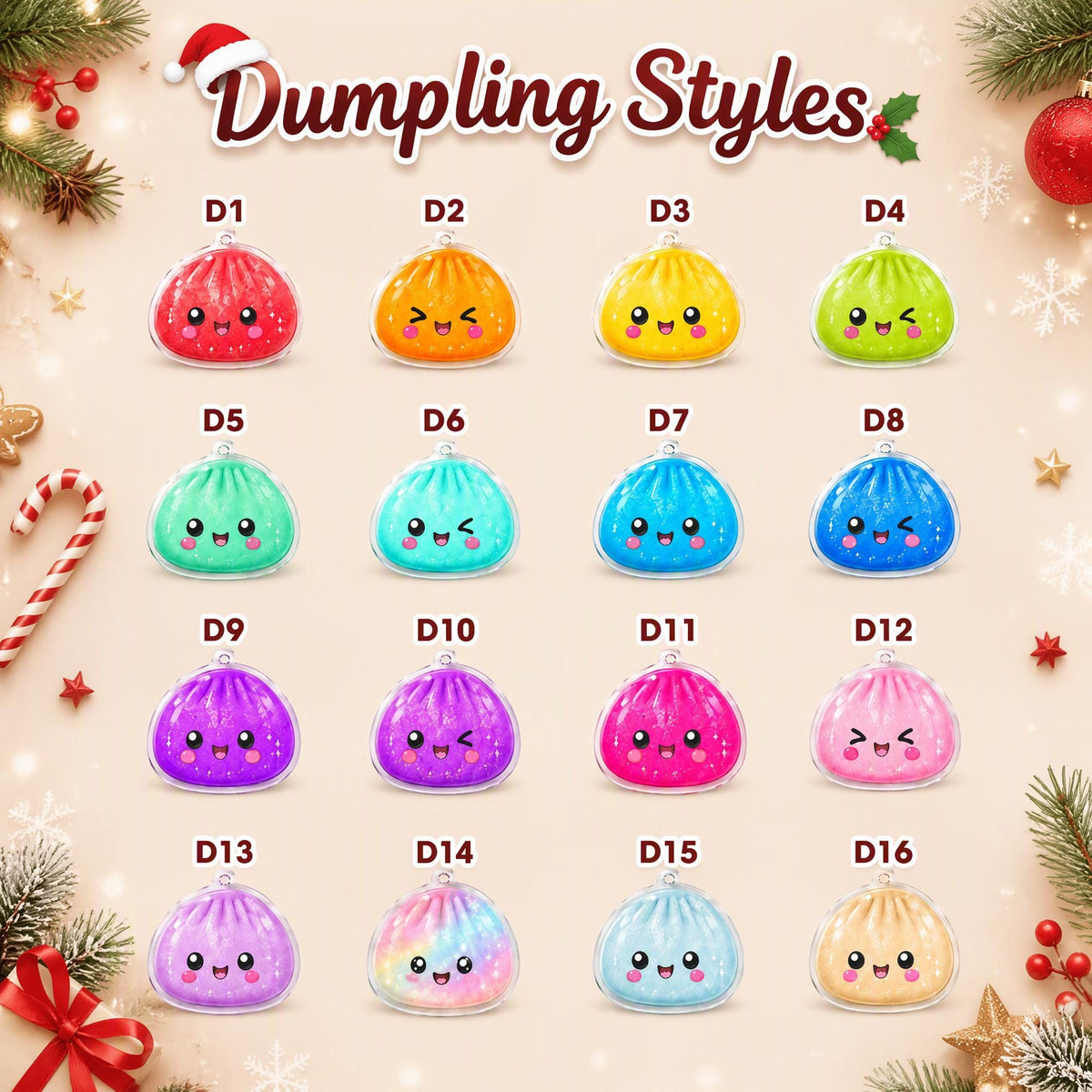 Personalized Dumpling Ornament, Dumpling Lover Keepsake, Custom Acrylic Ornament for Christmas, Birthday, Family and Friends